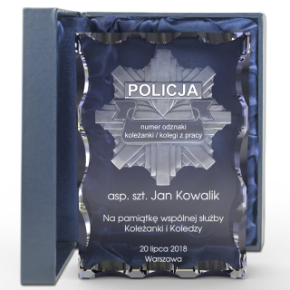 Gadget - Darček pre policajtku Odznak policajt v 3D